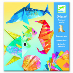 Set Origami Ocean pentru Copii - Creaza Animale marine