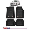 Covorase Auto TeamCar&reg; Tip Tavita Compatibile Jaguar X-Type I (2001&ndash;2009) Negru Material Rezistent, Cauciuc