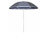 Umbrelă plajă/grădină, pliabilă, alb/albastru, 160 cm