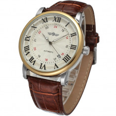 Ceas barbatesc Mecanic Automatic Winner, Retro, Clasic