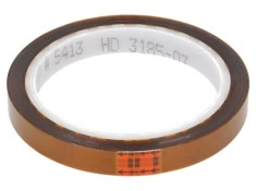 Bandă 3M pentru temperaturi ridicate 12mm x 33m, grosime 0,07mm, culoare ambră
