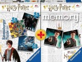 Puzzle - Set 3 puzzle,110 piese +Joc memorie Harry Potter | Ravensburger