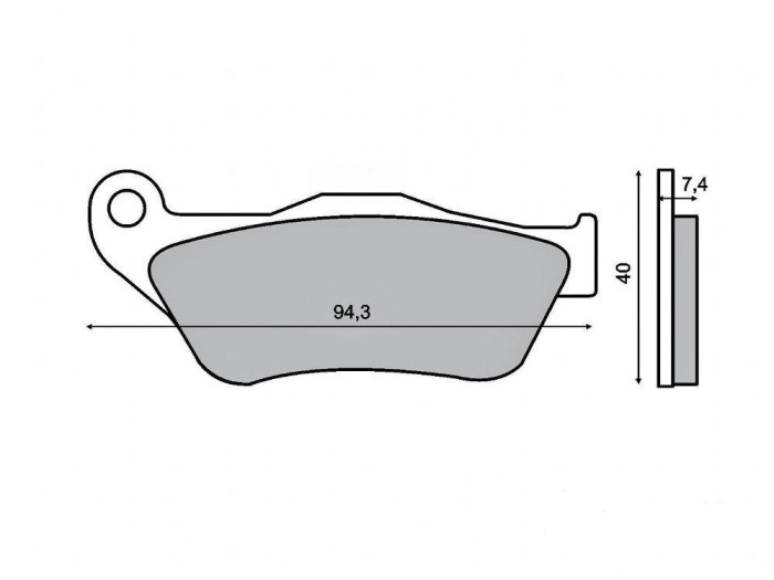 Placute frana Yamaha RX Xmax 125-250 &#039;05-&#039;07 Cod Produs: MX_NEW 225100770RM