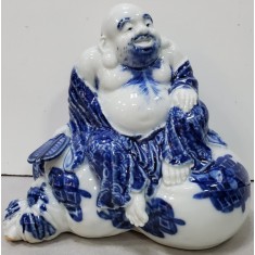 Budha, Statueta din portelan, pictata manual, Secol 20