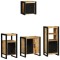 vidaXL Set de mobilier pentru baie 4 pcs Maro Lemn de mango solid 3305646