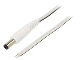 Cablu DC Alb 5,5/2,5mm 0,5m 2x0,5mm2, WEST POL