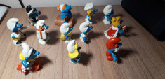 Strumfi, smurfs - 12 figurine strumfi Bully, Schleich, Peyo - set 8 foto