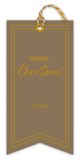 Set 6 etichete pentru cadouri - Classics - Christmas Elegance Gold | Glick