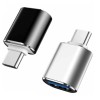 Set 2x adaptor conversie USB 3.0 la USB Type-C, USB-A, USB-C - Negru, gri, Dactylion