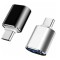 Set 2x adaptor conversie USB 3.0 la USB Type-C, USB-A, USB-C - Negru, gri