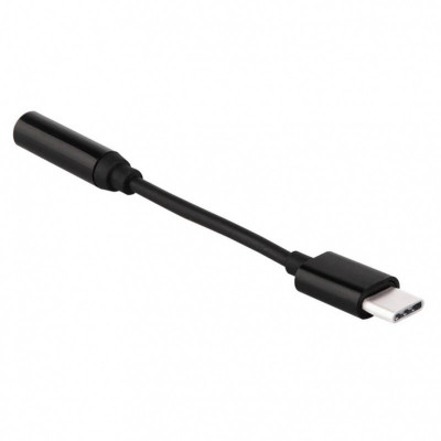 Adaptor Audio USB Type-C la 3.5 mm OEM, Negru foto