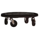 Cumpara ieftin Carucior pentru plante cu roti, diametru 40 cm, negru, 275 kg