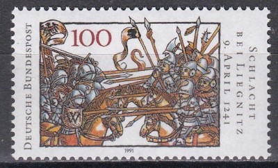 Germania 1991 - 750 de ani de la bătălia de la Liegnitz, MNH foto
