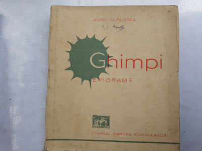 GHIMPI.EPIGRAME-AUREL N.RUSTEA-1938. foto