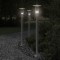 vidaXL Lampă exterioară de podea, argintiu, 100 cm, oțel inoxidabil 4006351