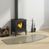 Cumpara ieftin Placa de sticla pentru semineu Transparent 120 x 50 cm Sticla