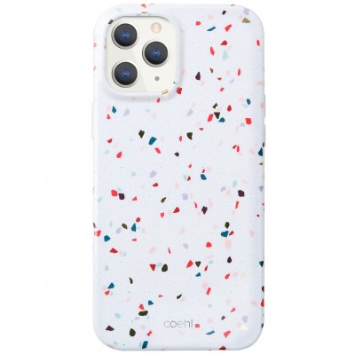 Husa TPU UNIQ COEHL TERRAZZO pentru Apple iPhone 12 Pro Max, Alba foto