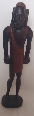Statueta tribala africana , barbat Masai foto
