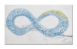 Cumpara ieftin Tablou pictat manual, Infinit (3) - 100x60cm pictura acril in relief efect 3D, Spectaculos