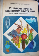 manual &amp;quot; cunostinte despre natura &amp;quot; pt clasa a 3-a si a 4-a din anul 1986 foto