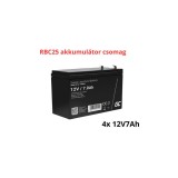 Pachet de baterii de &icirc;nlocuire APC RBC25 (4x 12V 7Ah)