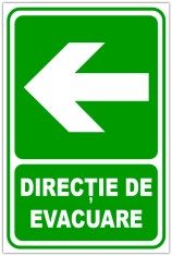 Indicator de securitate iesire in stanga foto
