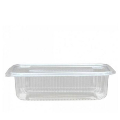 Caserole Capac Atasat, 173x107x69 mm,10 Buc/Set, 1000 ml, Plastic Transparent, Caserole Reactangulare, Caserole de Unica Folosinta Alabala, Caserole c foto