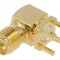 Soclu RP-SMA 90&deg; pentru PCB aurit