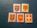Serie Franta 1949 , 5 valori Embleme