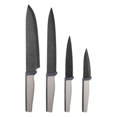 Cutit Bucatar Şef Negru Marble - 4buc. foto