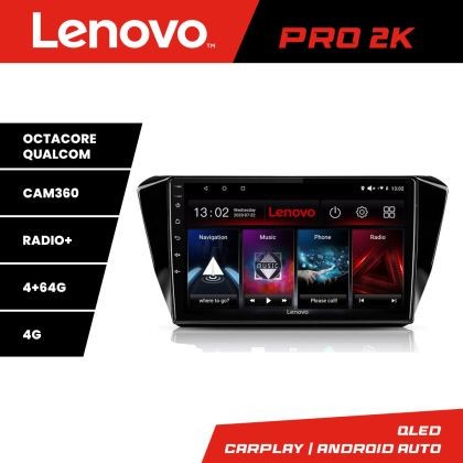 Navigatie Skoda Superb 3 2015-2017 Lenovo Kit-932 8 core QLED 2K 4+64 360 Android Waze USB Navigatie Internet Youtube Radio CarStore Technology