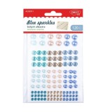 Sclipiri albastre autoadezive - Accesorii craft Daco