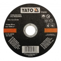 Disc debitat metal, Yato YT-6103, diametru 125 mm, 1.2 mm