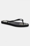 Rip Curl șlapi femei, culoarea negru, cu toc plat, 174WOT