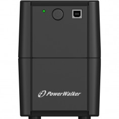 UPS line interactiv PowerWalker, 850VA/480W, iesire 2 x Shuko, baterie 12V/9Ah foto