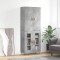 vidaXL Dulap &icirc;nalt, gri beton, 69,5x34x180, lemn compozit