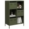 Gossi dulap inalt, verde masliniu, 68x39x103,5 cm, otel