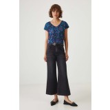 Medicine tricou din bumbac femei, culoarea bleumarin