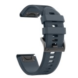 Curea silicon compatibila Garmin Fenix 6X, 26mm, Space Gray, Very Dream