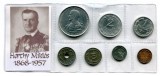 T738 MONEDELE LUMII UNGARIA SET MONEDE INFOLIATE ANII 1940 AMIRAL HORTHY MIKLOS, Europa