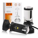 Cumpara ieftin Set Becuri cu LED H4 2 faze cu lupa 8000lumen 30W 12V