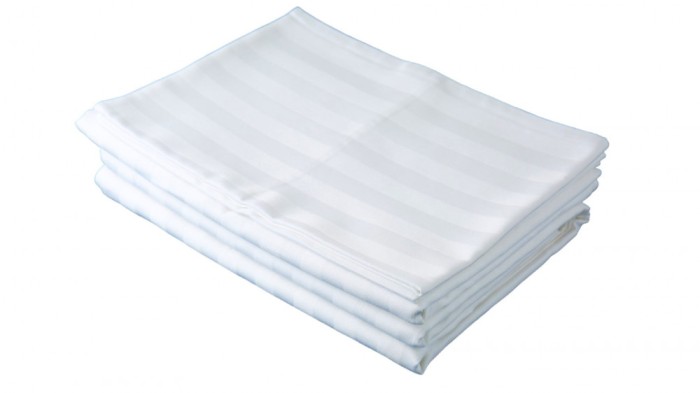 Cearceaf de pat din bumbac damasc, cu elastic, 220 x 260 cm Relax KipRoom