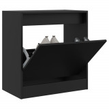 Pantofar, negru, 60x34x63,5 cm, lemn compozit GartenMobel Dekor, vidaXL