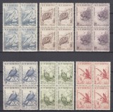 ROMANIA 1960 LP 489 MONUMENTE ALE NATURII SERIA IN BLOC DE 4 TIMBRE STARE MNH