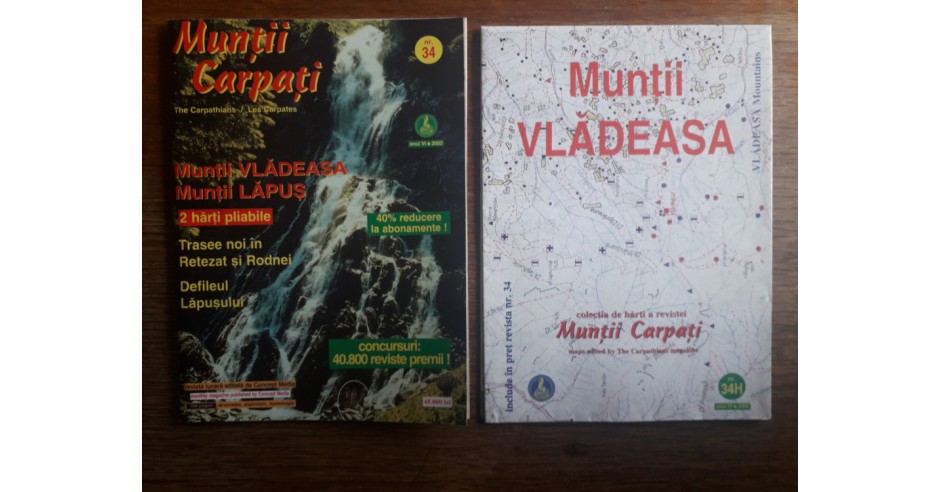 Revista Muntii Carpati, nr. 34 / 2002 cu harta inclusa / C rev P2 ...