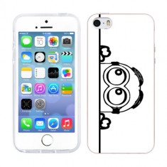 Husa iPhone 5S iPhone 5 Silicon Gel Tpu Model Lay Low Minion B&amp;amp;amp;W foto