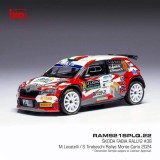 Modele auto și moto model 1/18 &Scaron;koda Fabia Rally2 2024 N.38 M. Locatelli - Rally Monte Carlo - 1:43 ( lungime 10 cm )