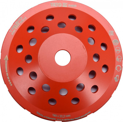 YT-60323 YATO Disc cupa diamantat, diametrul 180 mm, M 14 foto