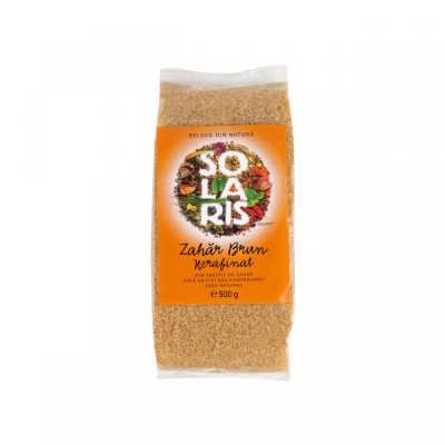 Zahar brun nerafinat 500gr solaris foto