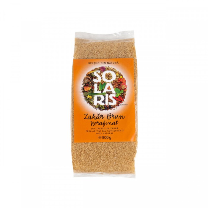 Zahar brun nerafinat 500gr solaris